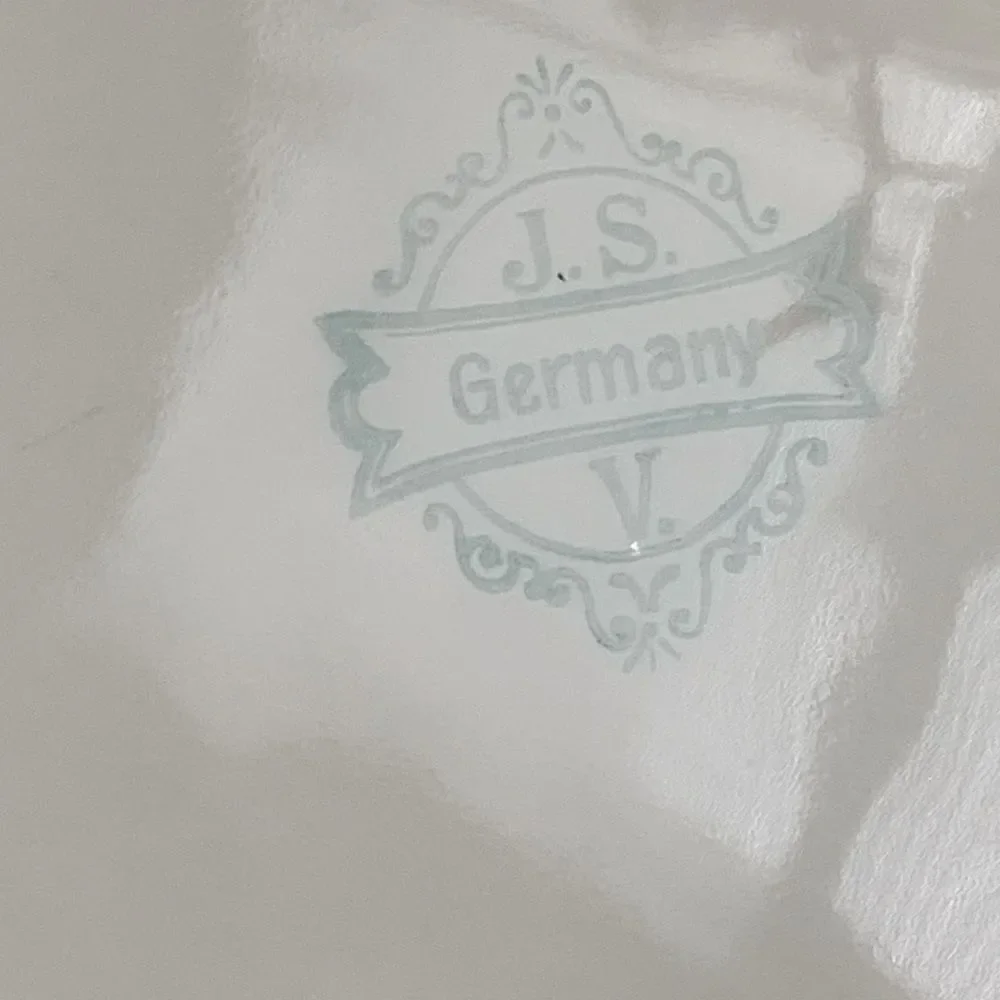 Vintage JSV‎ Johann Seltmann Vohenstrauss Germany Hand Painted Rose Serving Bowl